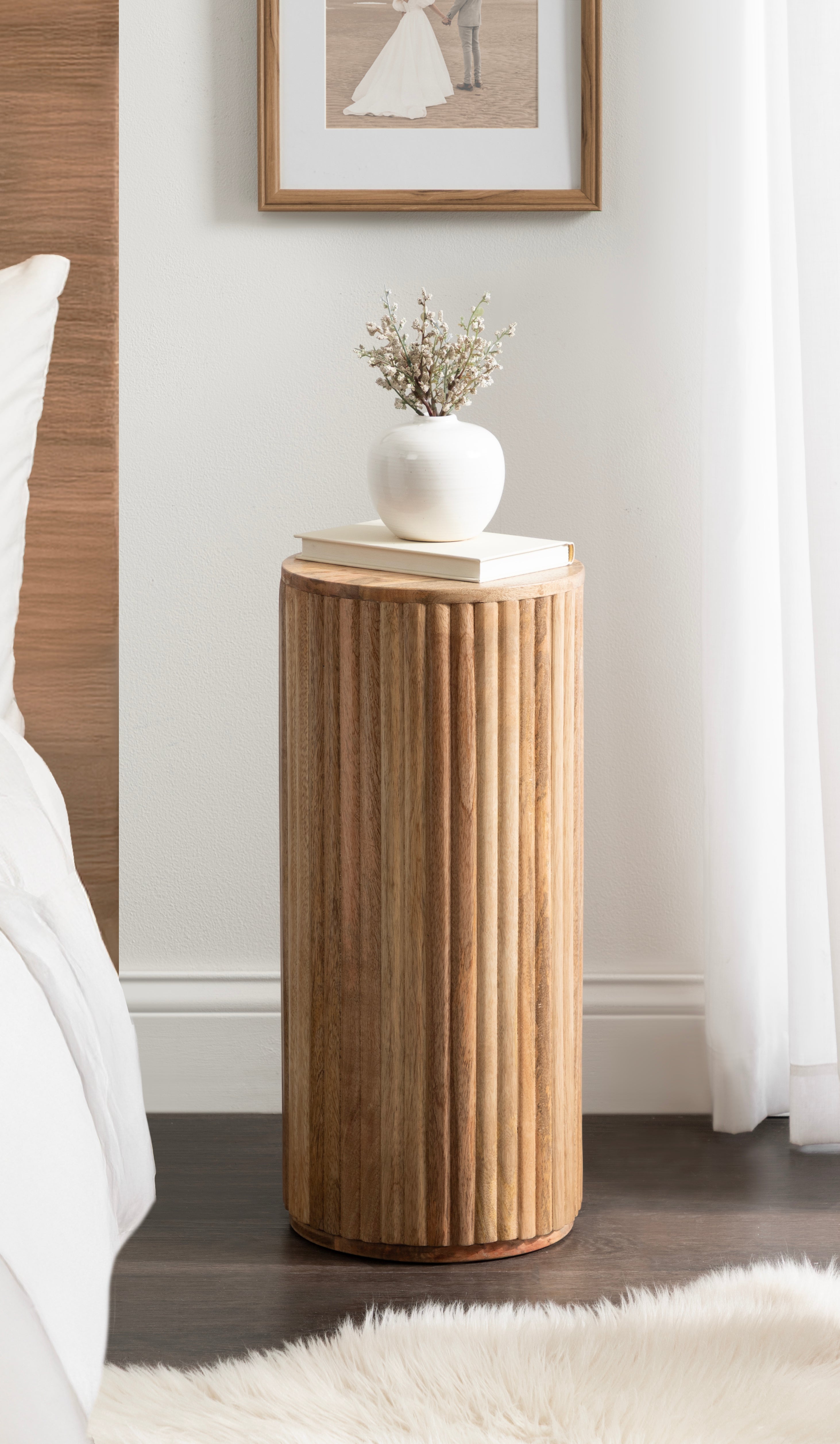Reid Wood Drink Table