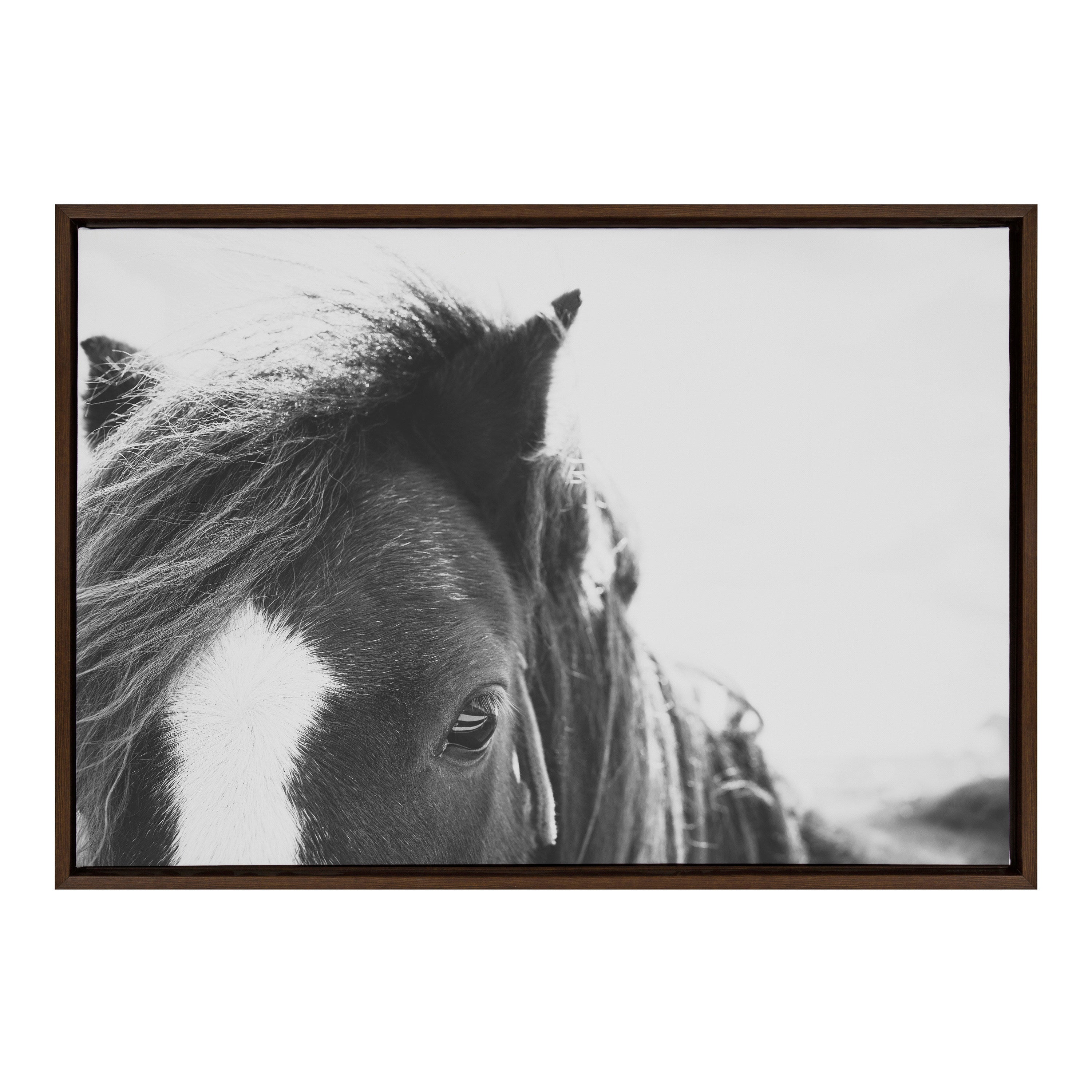 Sylvie Noble BW Framed Canvas by kateandlaurel - main product image for Resin Society