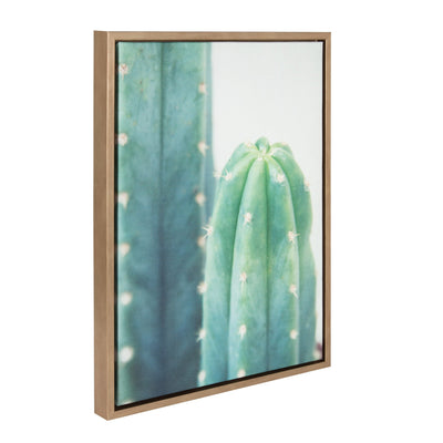 Sylvie Cactus Framed Canvas by kateandlaurel - main product image for Resin Society
