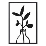 Sylvie Modern Botanical Vase 3 Framed Canvas by The Creative Bunch by kateandlaurel - product image 11 for Resin Society