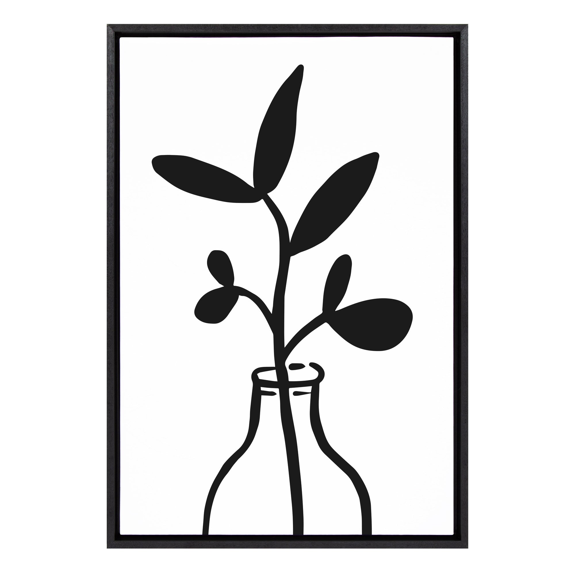 Sylvie Modern Botanical Vase 3 Framed Canvas by The Creative Bunch by kateandlaurel - product image 11 for Resin Society