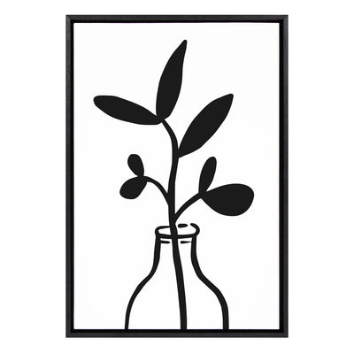 Sylvie Modern Botanical Vase 3 Framed Canvas by The Creative Bunch by kateandlaurel - product image 11 for Resin Society