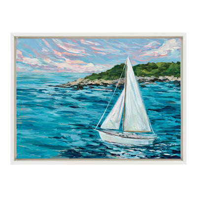 Sylvie Marthas Vineyard Framed Canvas by Emily Kenney