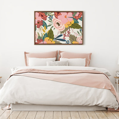 Sylvie Softly Framed Canvas by Mia Charro