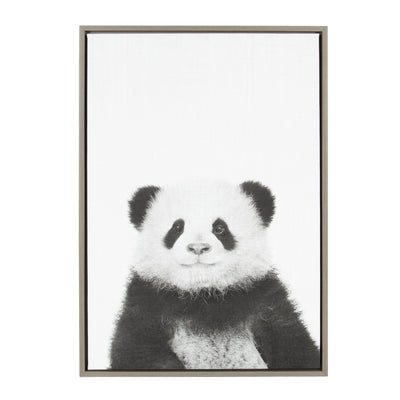 Sylvie Panda Framed Canvas by Simon Te Tai by kateandlaurel - product image 17 for Resin Society