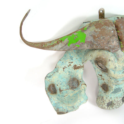 Buffalo Animal Mask - Recycled Metal Wall Art by Mbare Ltd - product image 6 for Resin Society