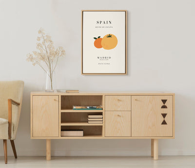 Sylvie Travel Poster Spain Framed Canvas by kateandlaurel - product image 7 for Resin Society