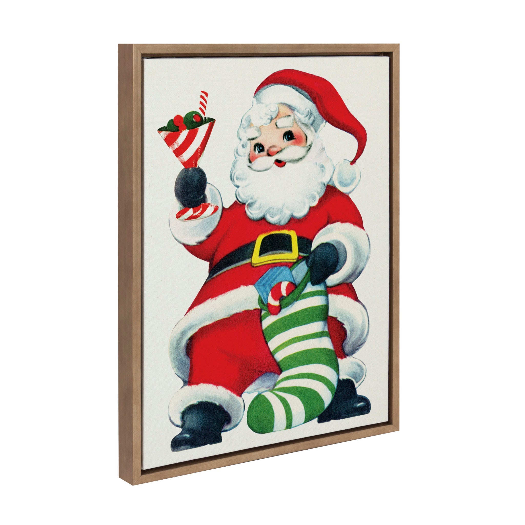 Sylvie Santa Claus Framed Canvas by kateandlaurel - product image 2 for Resin Society