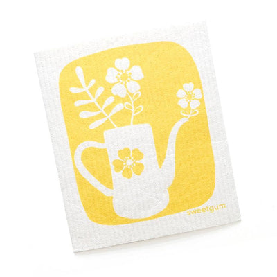 Yellow Teapot Swedish Dishcloth by sweetgum home, LLC - main product image for Resin Society