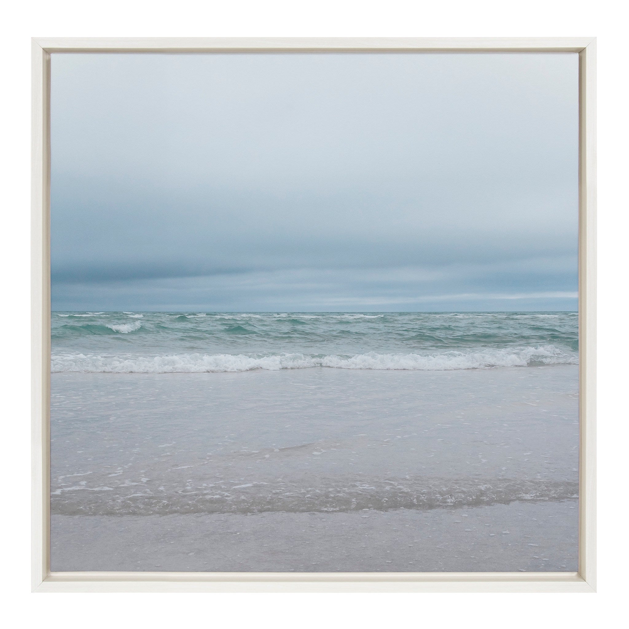 Sylvie Lifes a Beach Framed Canvas by Stephanie Klatt