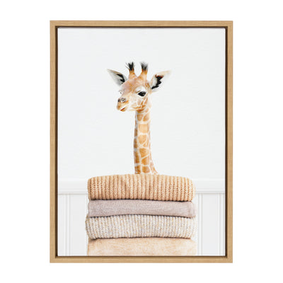 Sylvie Fold Giraffe Framed Canvas by kateandlaurel - product image 8 for Resin Society