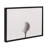 Sylvie Horizontal Golf Ball Portrait Framed Canvas, Black 18x24 by kateandlaurel - product image 2 for Resin Society