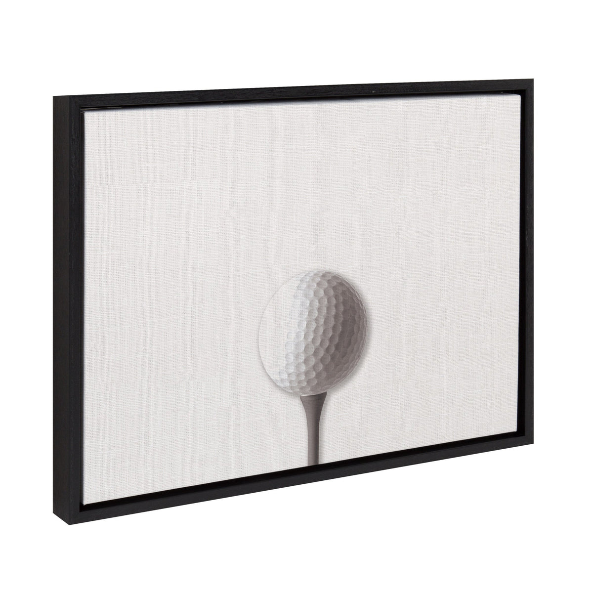 Sylvie Horizontal Golf Ball Portrait Framed Canvas, Black 18x24 by kateandlaurel - product image 2 for Resin Society