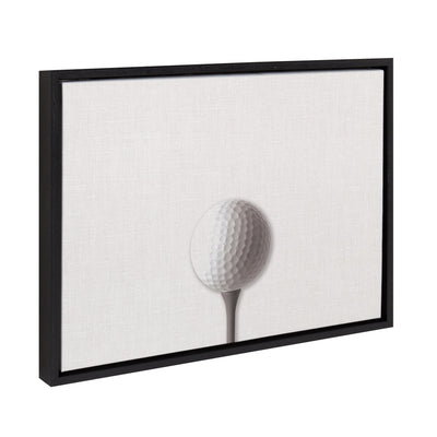 Sylvie Horizontal Golf Ball Portrait Framed Canvas, Black 18x24 by kateandlaurel - product image 2 for Resin Society