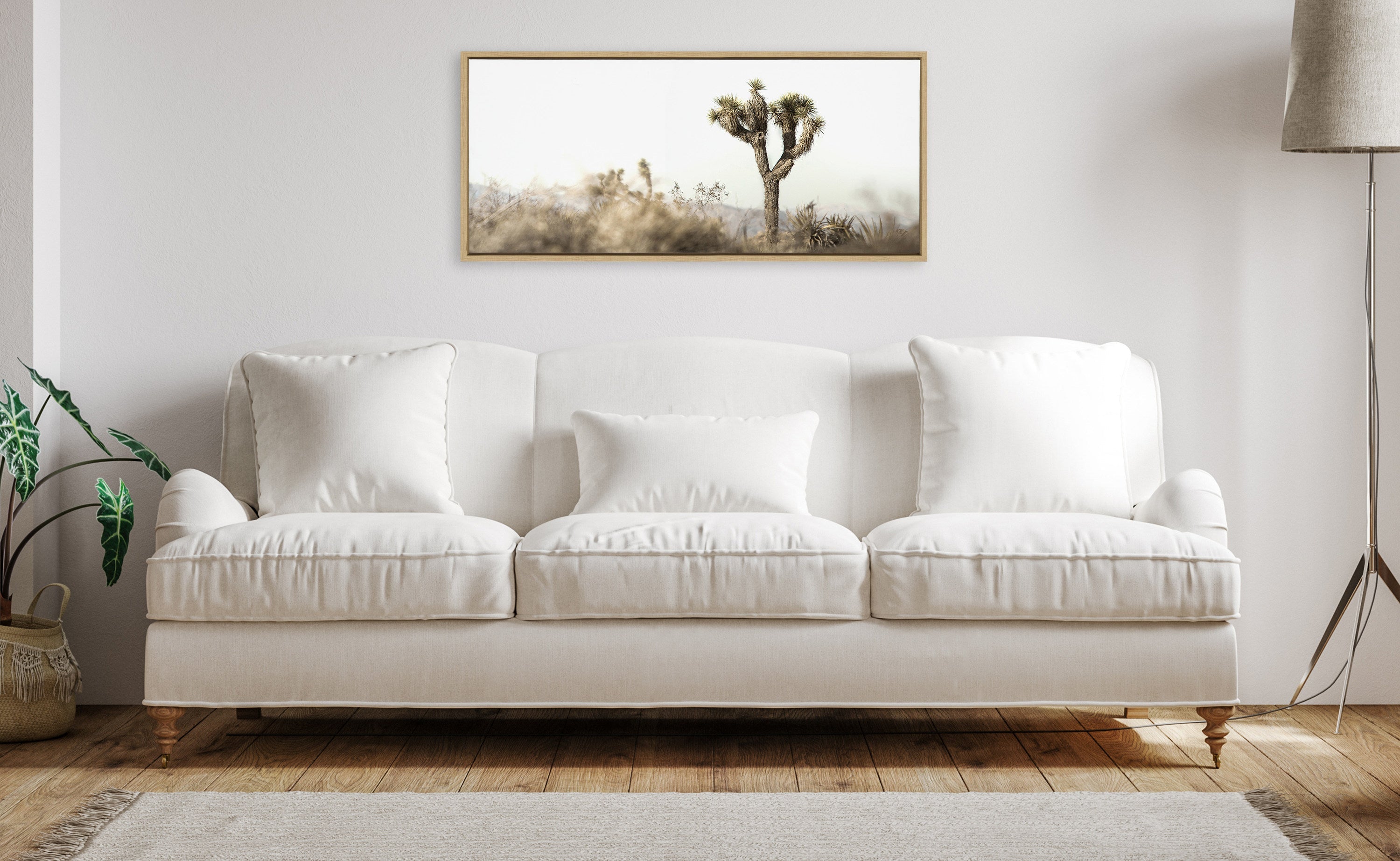 Sylvie Joshua Tree Landscape Framed Canvas by Saint and Sailor Studios