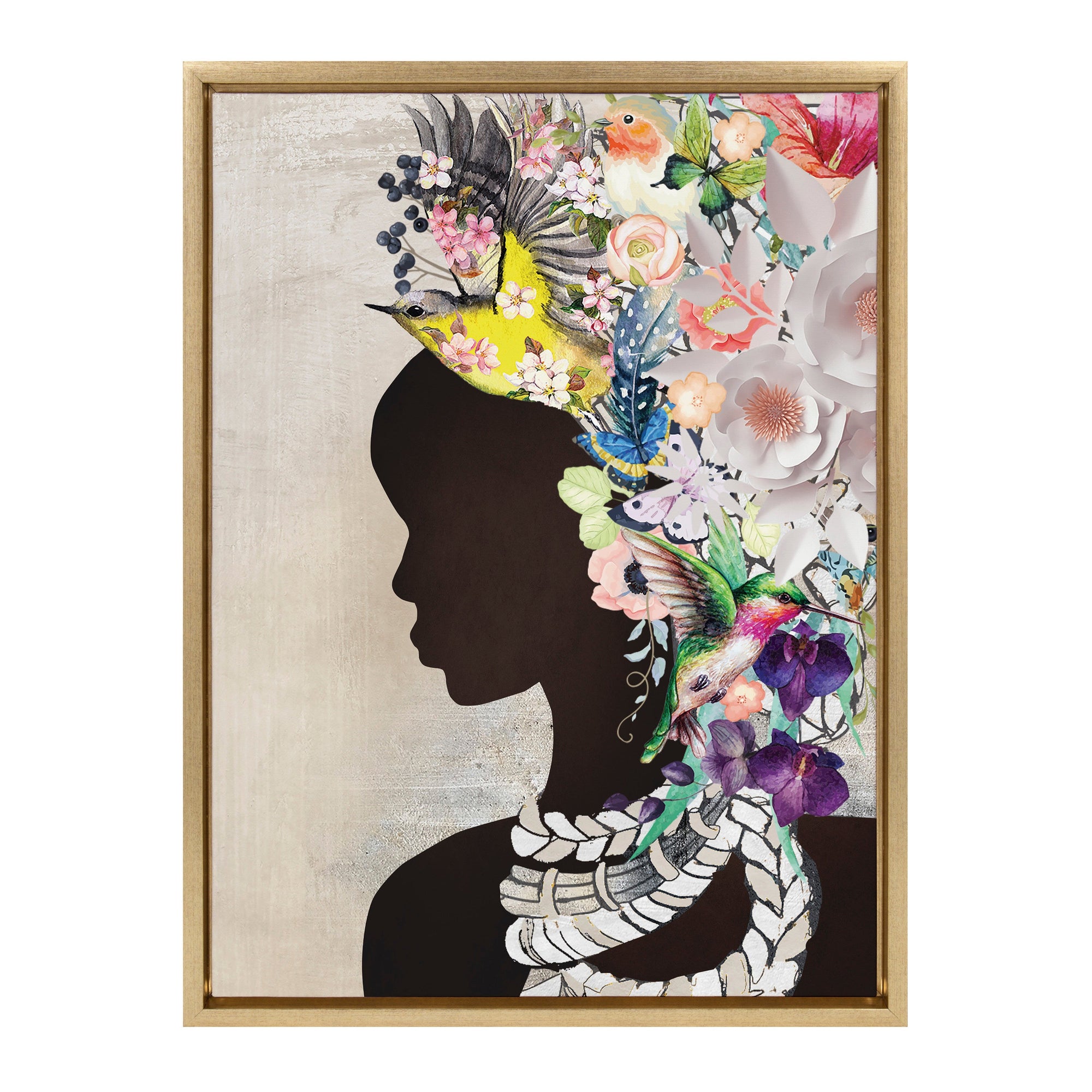Sylvie Natural Woman Framed Canvas by kateandlaurel - product image 9 for Resin Society