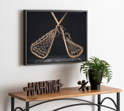 Sylvie Lacrosse Sticks Framed Canvas by kateandlaurel - product image 7 for Resin Society