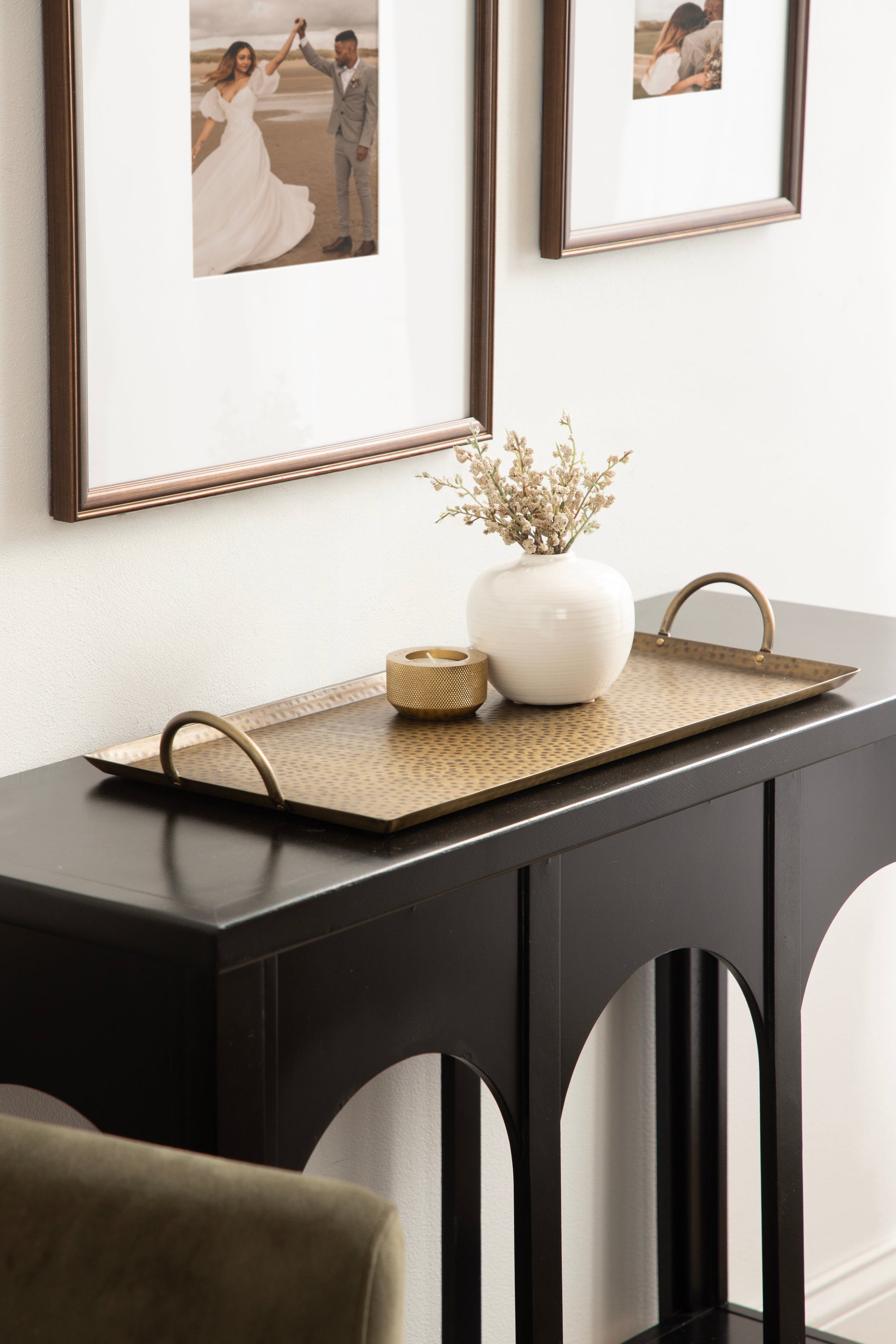 Sanzo Hammered Rectangle Metal Tray