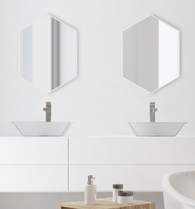 Rhodes Framed Hexagon Wall Mirror
