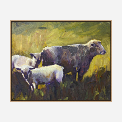 Three Sheep Artist Enhanced Canvas Print by John Beard Collection - product image 8 for Resin Society
