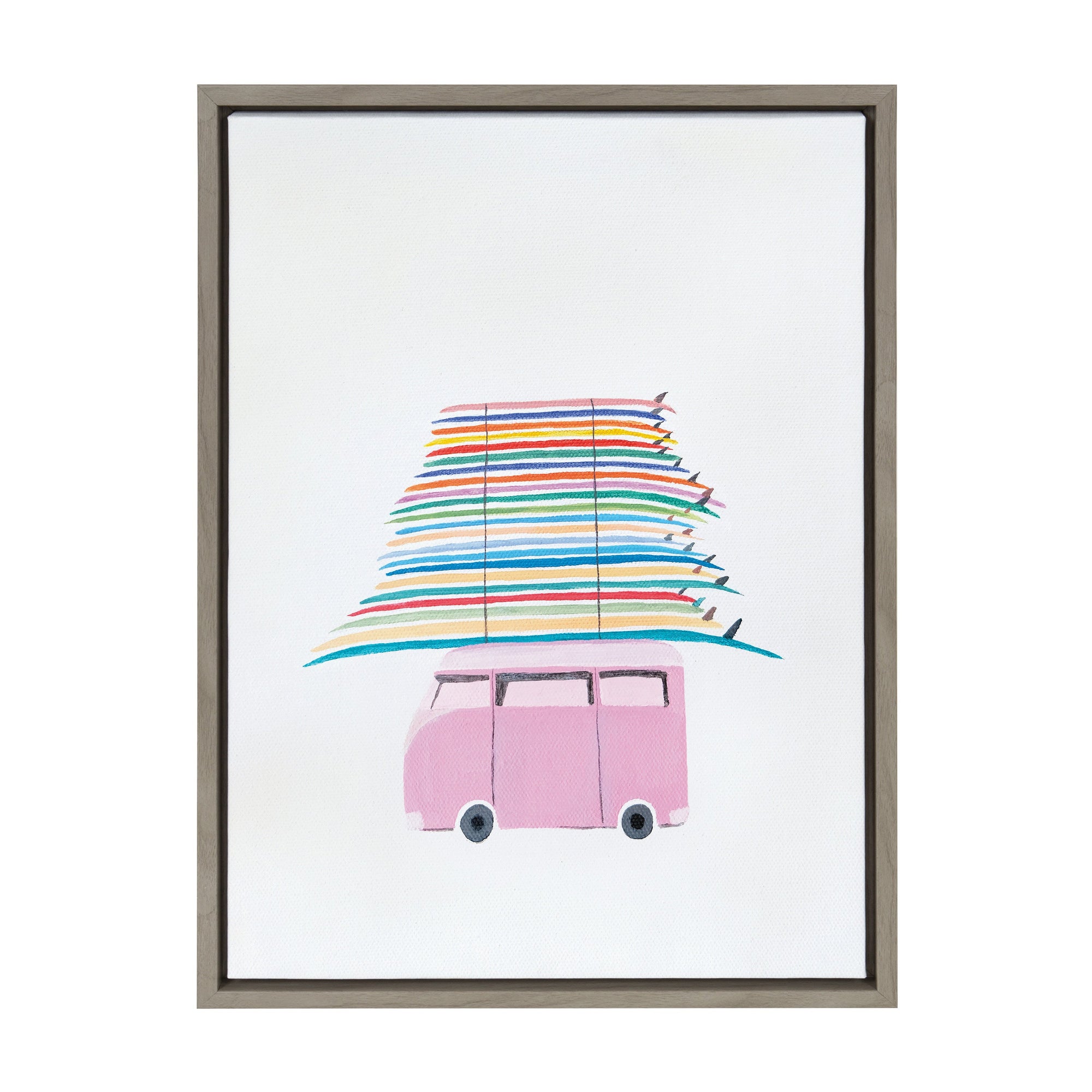 Sylvie Beachbound and Down Framed Canvas by Rachel Bolgov by kateandlaurel - product image 10 for Resin Society
