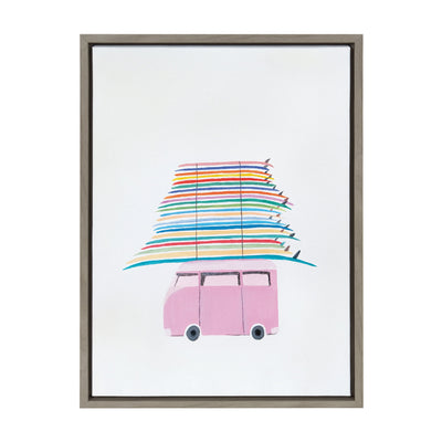 Sylvie Beachbound and Down Framed Canvas by Rachel Bolgov by kateandlaurel - product image 10 for Resin Society