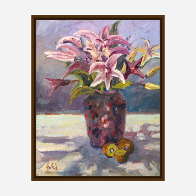 Tiger Lillies Artist Enhanced Canvas Print by John Beard Collection - product image 7 for Resin Society