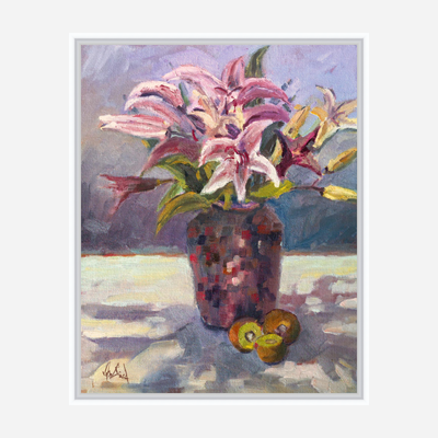 Tiger Lillies Artist Enhanced Canvas Print by John Beard Collection - product image 6 for Resin Society