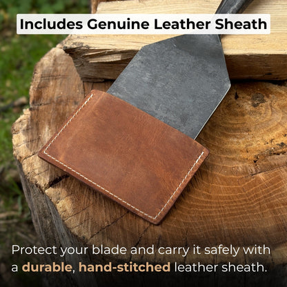 Timber Framing Slick Chisel with ash handle and 52100 carbon steel blade
