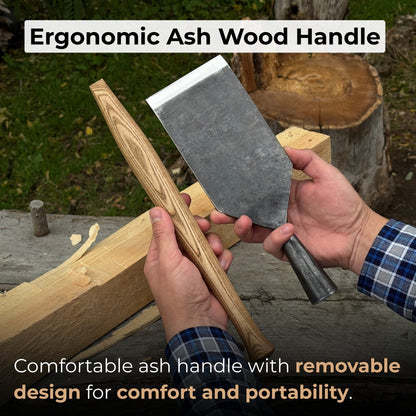 Timber Framing Slick Chisel with ash handle and 52100 carbon steel blade