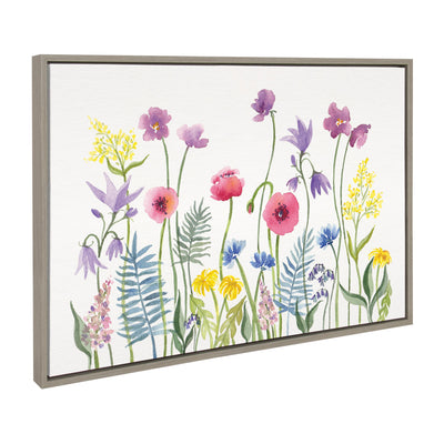 Sylvie Wildflorals Framed Canvas by kateandlaurel - product image 10 for Resin Society