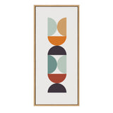 Sylvie Circles and Curves Retro Color Framed Canvas by kateandlaurel - product image 8 for Resin Society