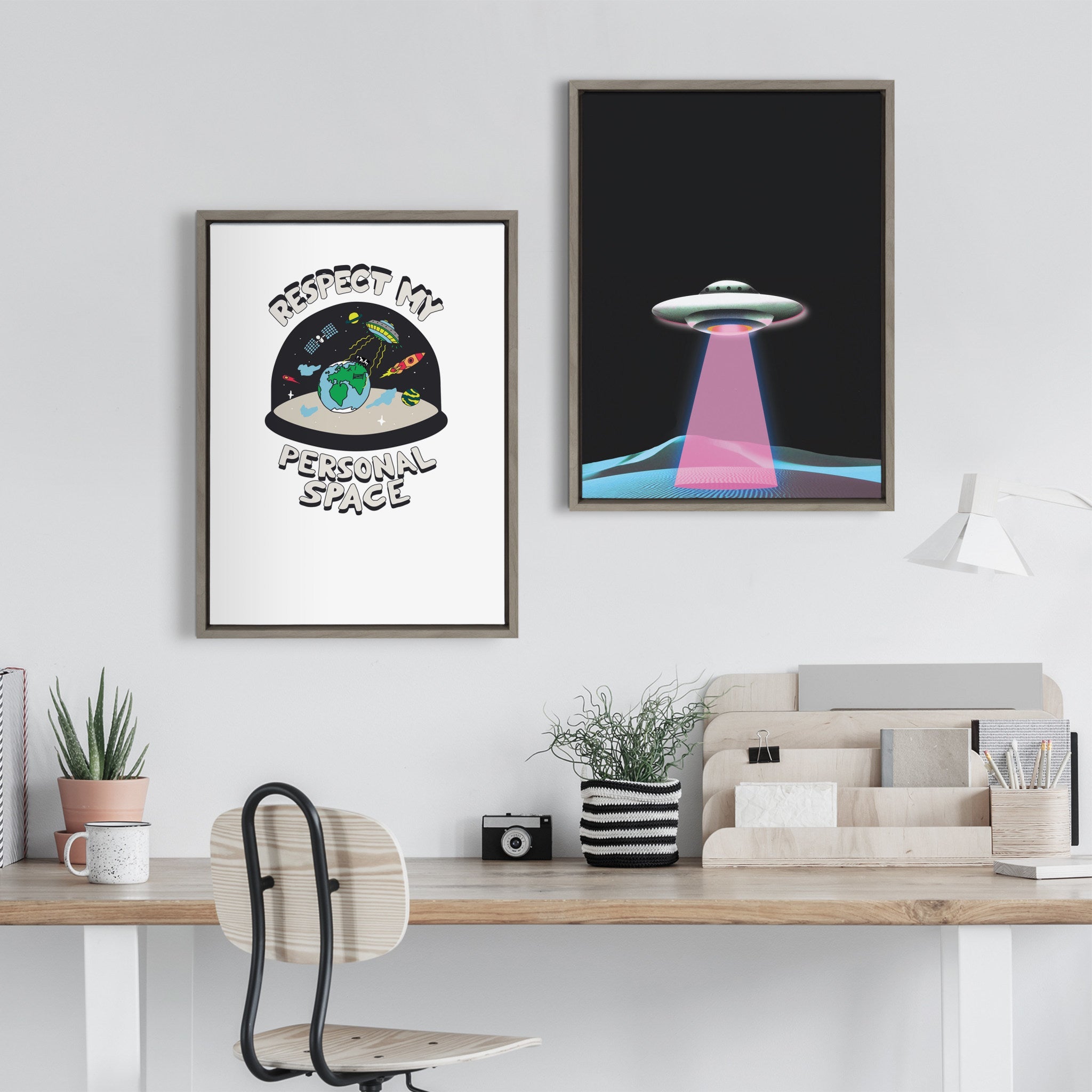 Sylvie Personal Space Framed Canvas by The Creative Bunch Studio by kateandlaurel - product image 8 for Resin Society