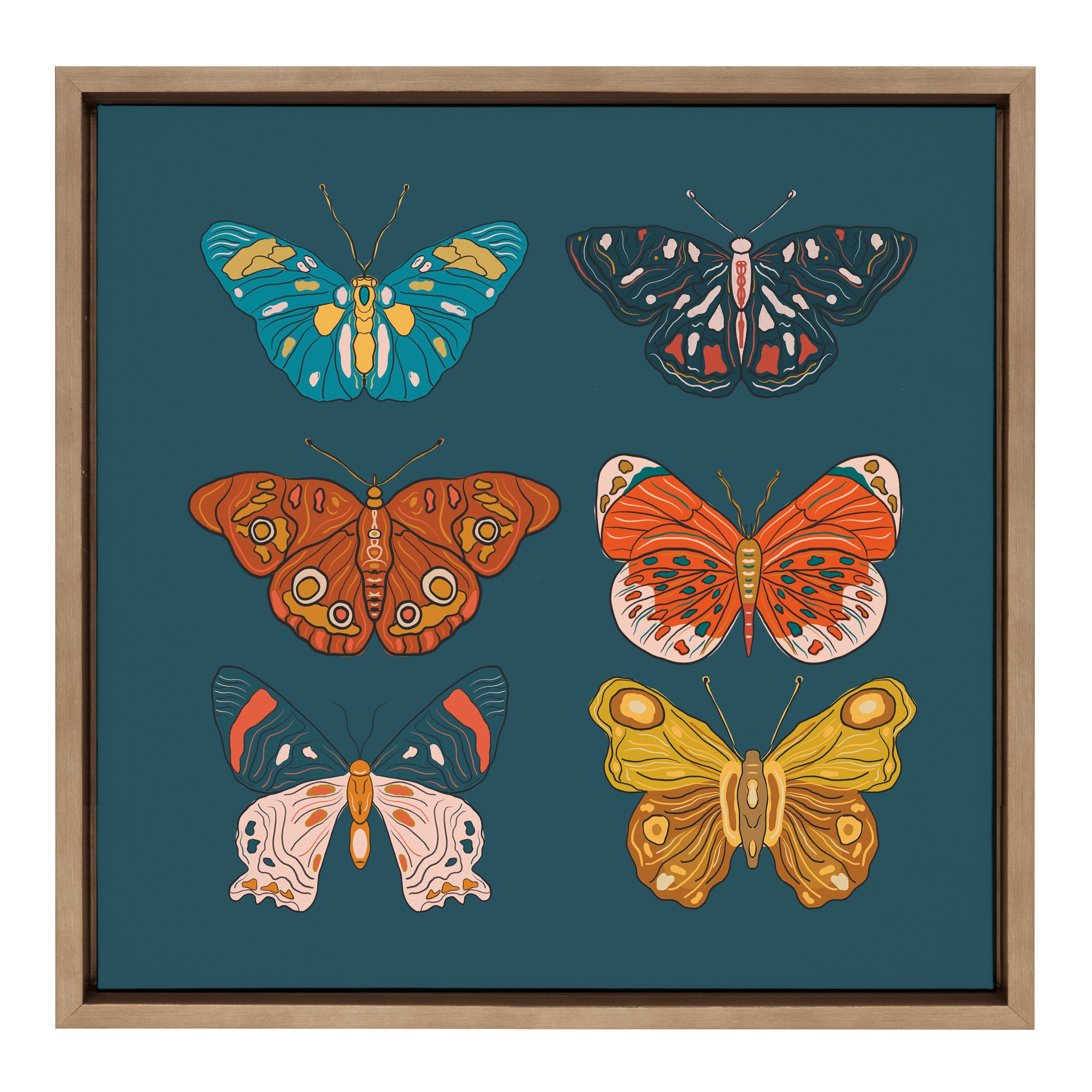 Sylvie Free Wings Framed Canvas by kateandlaurel - product image 7 for Resin Society