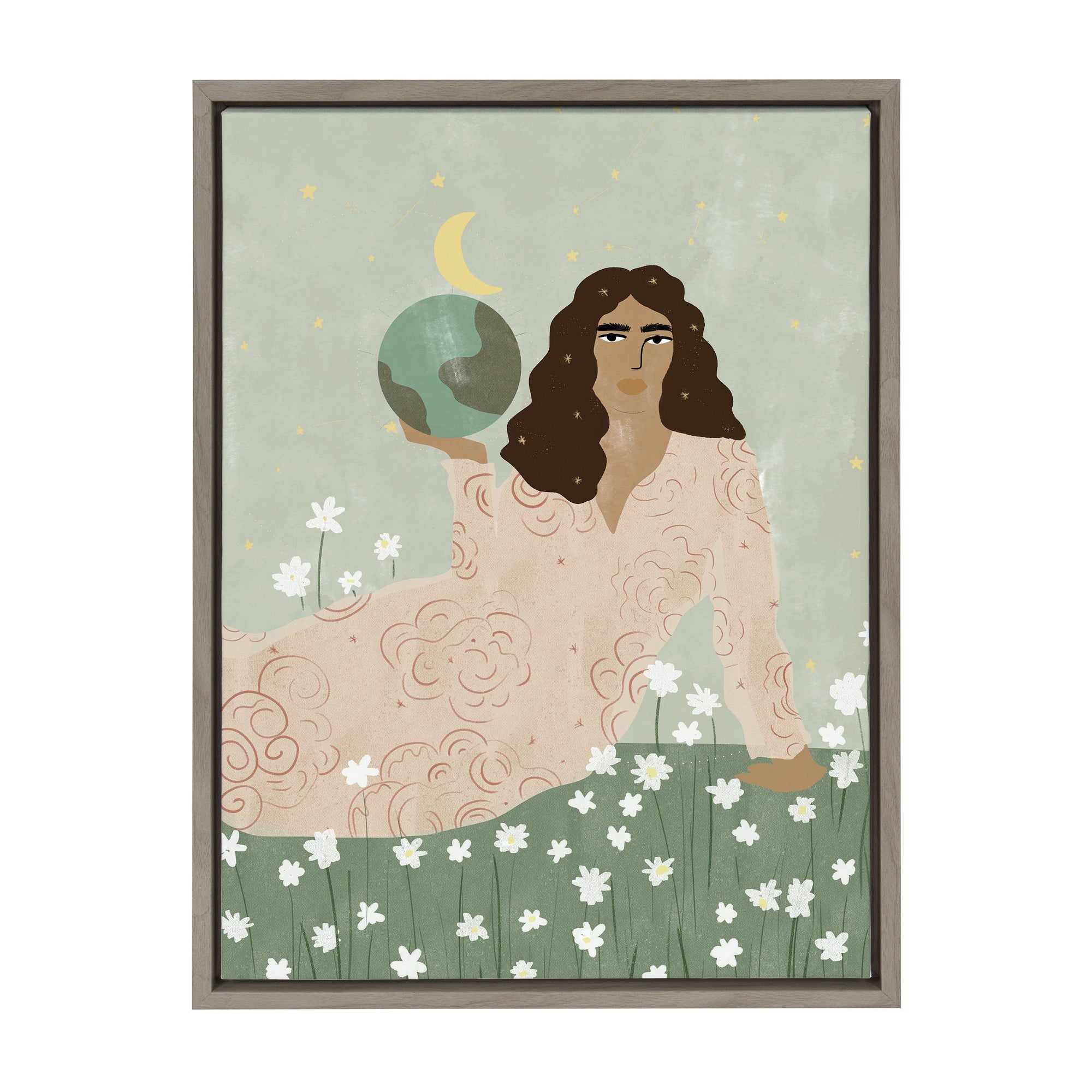Sylvie God Is A Woman Framed Canvas by kateandlaurel - product image 9 for Resin Society