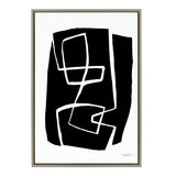 Sylvie Modern Meeting Forms Framed Canvas by kateandlaurel - main product image for Resin Society