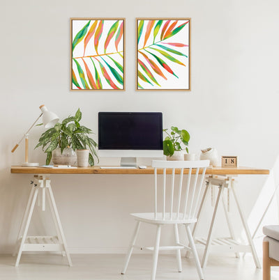 Sylvie Palma No.
2 1 and 2 Framed Canvas Art Set by Jessi Raulet of Ettavee