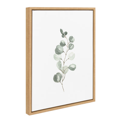 Sylvie Eucalyptus 4a, 4b & Modern Sage Green Botanical Line Sketch 4-Piece Canvas Art Set