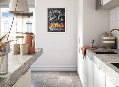 Sylvie American Apple Pie Framed Canvas by Valerie McKeehan of Lily and Val