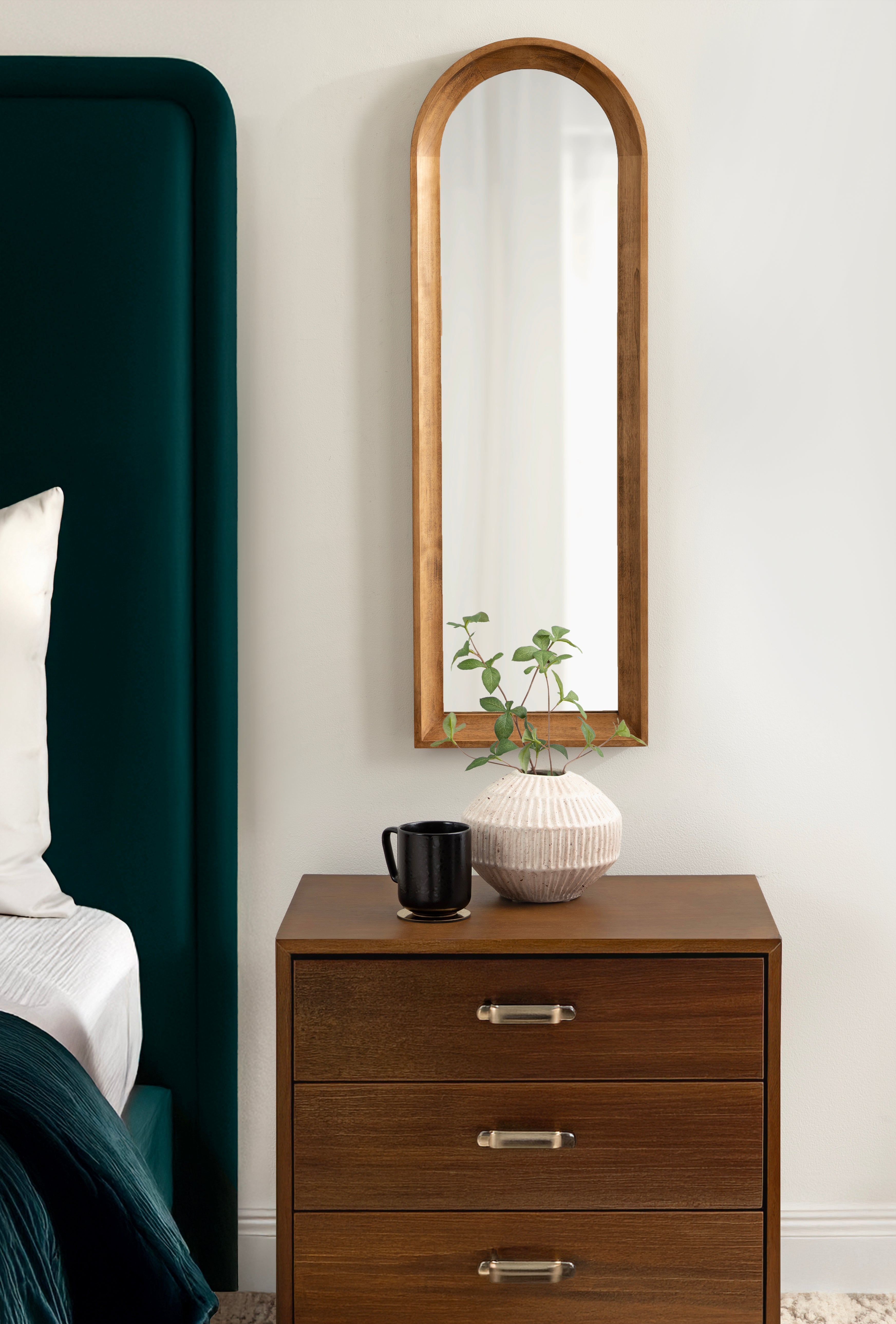 Hatherleigh Arch Wood Wall Mirror