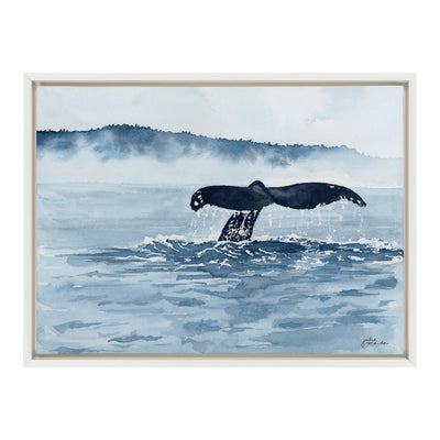 Sylvie Whale Watching Framed Canvas by kateandlaurel - product image 8 for Resin Society