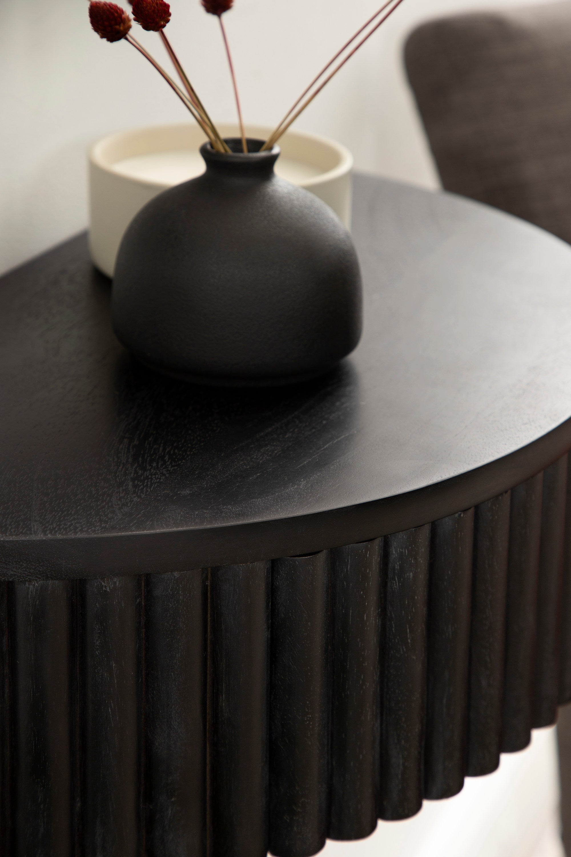 Reid Ribbed Floating Side Table