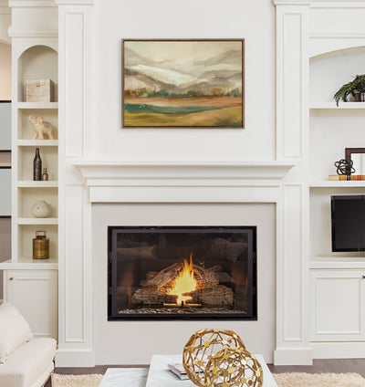Sylvie Mountainscape Framed Canvas by Annie Quigley