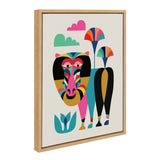 Sylvie Baboon Framed Canvas by kateandlaurel - product image 2 for Resin Society