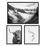 Sylvie BW Highland Cow No. 1 by kateandlaurel - product image 12 for Resin Society