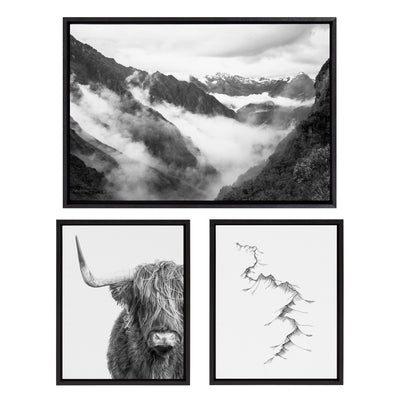 Sylvie BW Highland Cow No. 1 by kateandlaurel - product image 12 for Resin Society