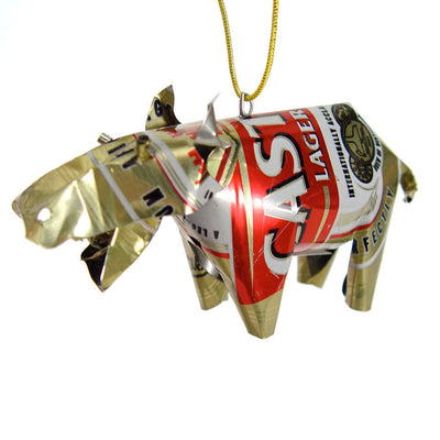 Unpainted Tin Hippo Ornament by Mbare Ltd - product image 2 for Resin Society