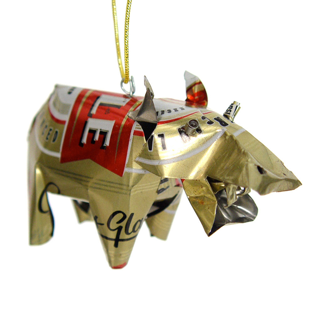 Unpainted Tin Hippo Ornament by Mbare Ltd - main product image for Resin Society