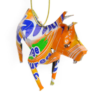 Zebra Ornament Recycled Metal by Mbare Ltd - main product image for Resin Society