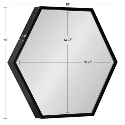 Rhodes Framed Hexagon Wall Mirror Set by kateandlaurel - product image 2 for Resin Society